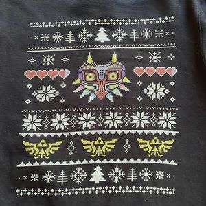 Zelda video game fleece pullover sweater small